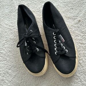 Superga black sneakers